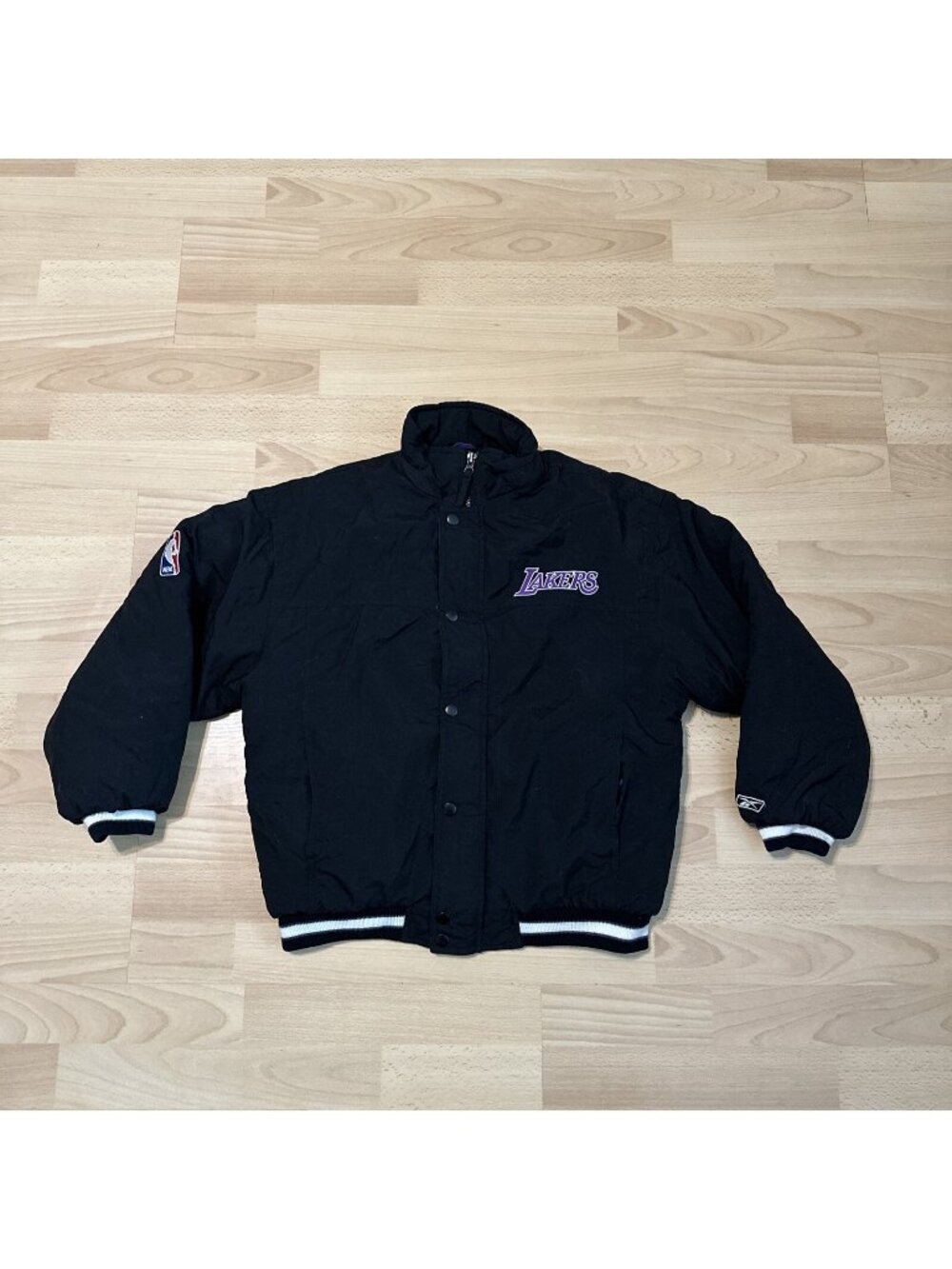 Vintage Los Angeles Lakers Puffer Jacket Reebok Medium Kids Youth 10-12